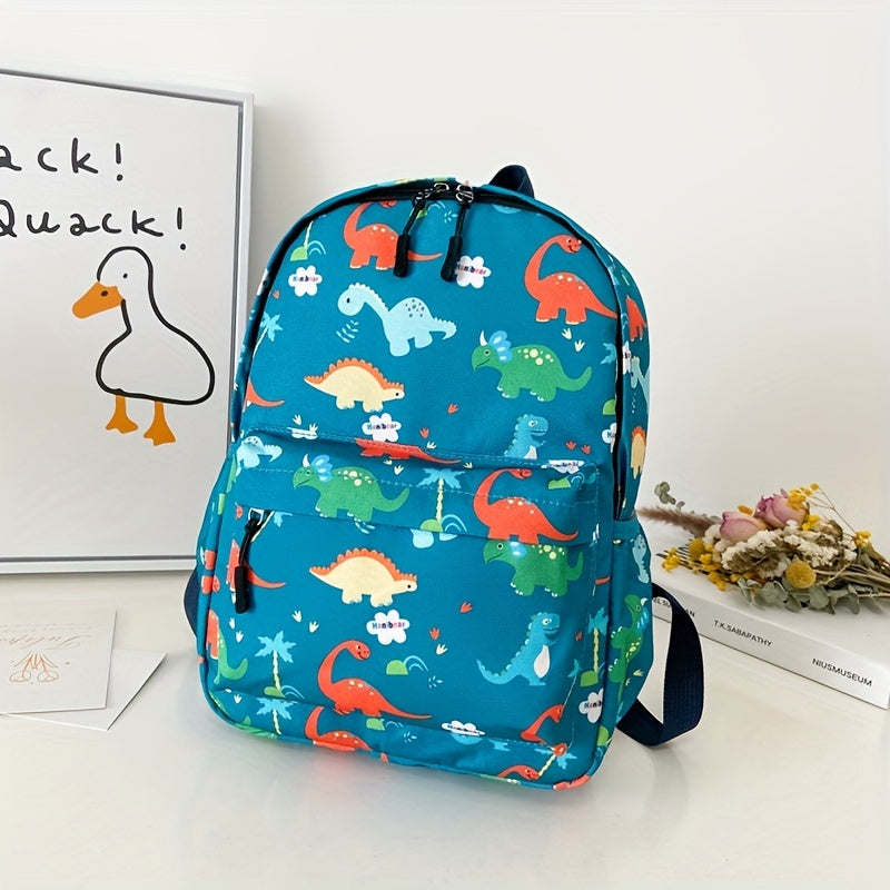 Kids Dino Backpack Large Capacity Lightweight School Bag