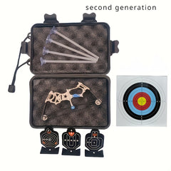 Mini Composite Bow Archery Set Stainless Steel Mini Bow Decompression Toy