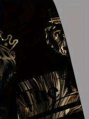 Lion 3D Print Hoodie Men Graphic Hooded Pullover Autumn Winter