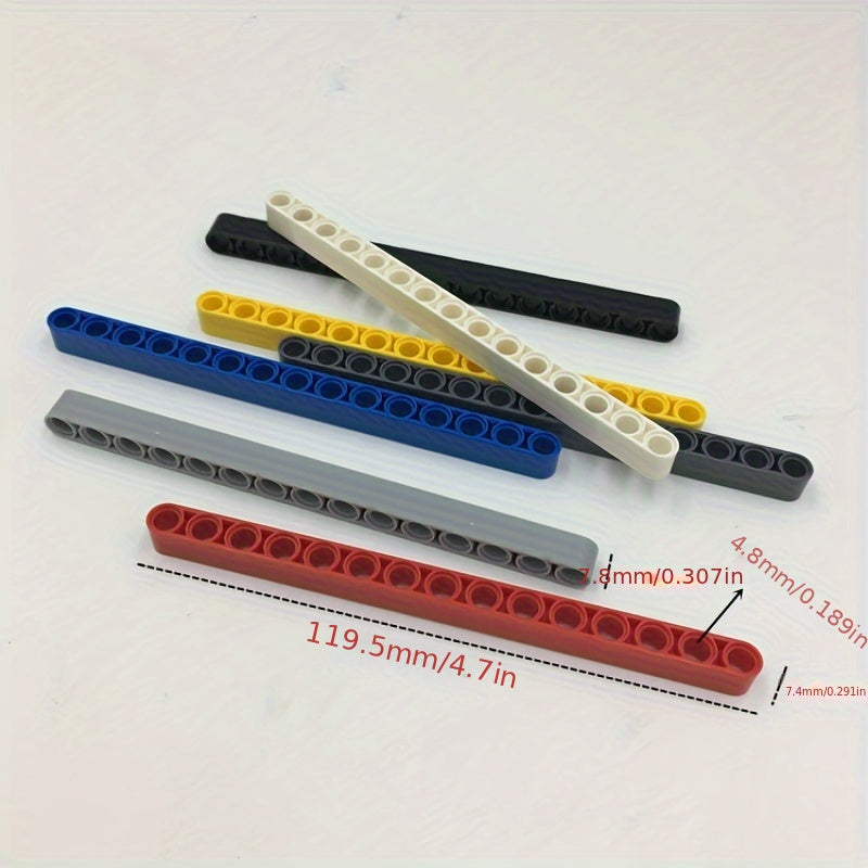 10pcs Assorted Colors ABS Rods Compatible with 32278 Building Blocks