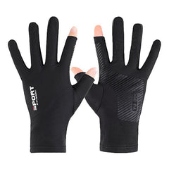 Breathable Ice Silk Cycling Gloves Anti Slip Anti UV Touch Screen