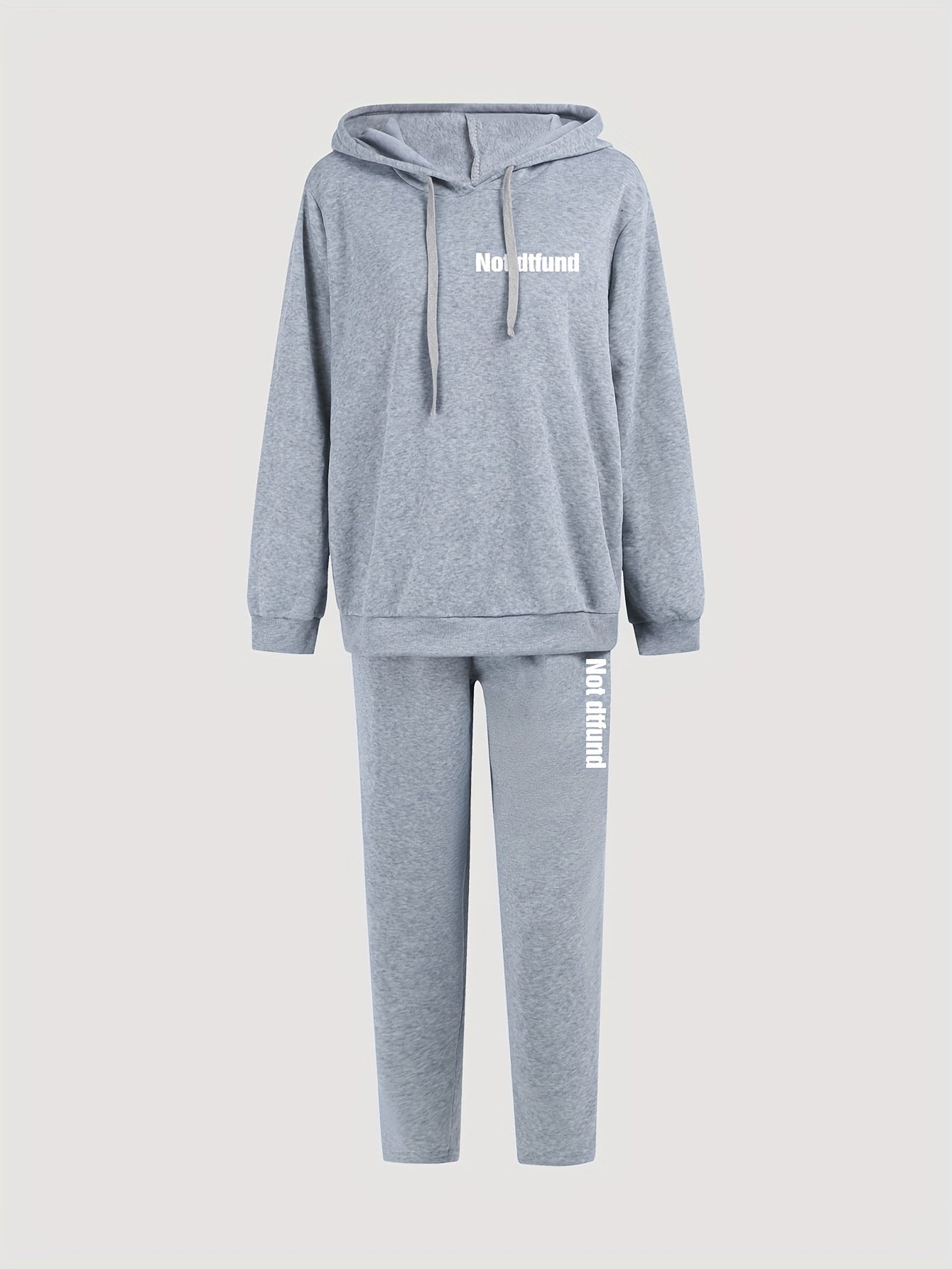 Casual Outfits Two Piece Set Women's Plus Hoodie & Sweatpants