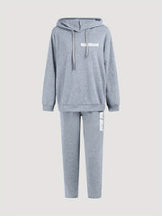 Casual Outfits Two Piece Set Women's Plus Hoodie & Sweatpants