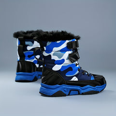 Boy's High Top Snow Boots Warm Fleece Cozy Ankle Boots