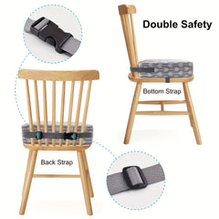 Thick Washable Baby Booster Seat with Strap