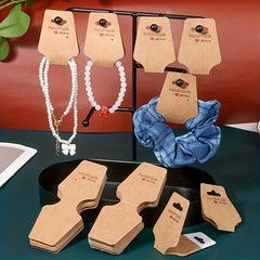 100pcs Jewelry Display Holder Cards for Necklaces Bracelets Earrings