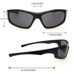 Y2K Wrap Around Sunglasses Gradient Lens UV400