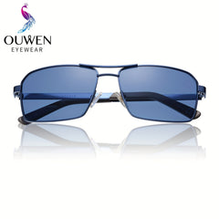 VIVIENFANG Retro Square Frame Aviator Sunglasses UV Protection