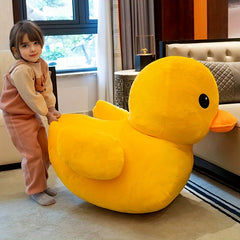 Giant Soft Yellow Duck Plush Toy for Kids
