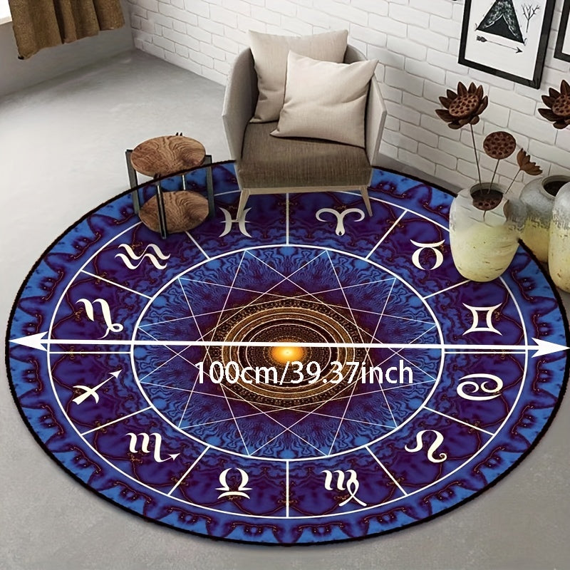 Soft Waterproof Constellation Carpet for Living Room Bedroom Nursery Game Room