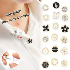 10pcs Silicone Shirt & Collar Non Slip Buckles Easy to Use