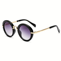 Girls Round Frame Sunglasses UV Protection for Outdoor Activities