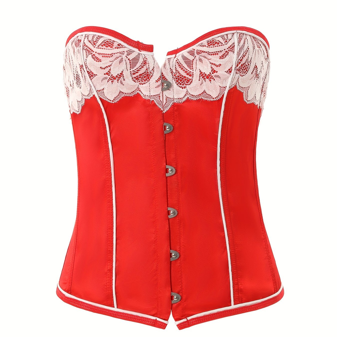Strapless Corset Retro Style Slimming Lace Up Body Shaper