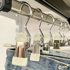 7pcs Non Marking Clips with Hook Dormitory Storage Artifact