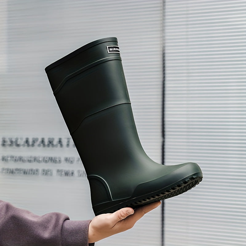 Women's Waterproof Non slip Rain Boots Comfortable High Tube Outdoor Rain Boots