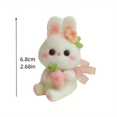 1pc Rabbit Wool Felt DIY Material Package Creative Gift Doll Decoration Pendant