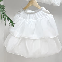 Girl's Crinoline Petticoat Tutu Skirt Ball Gown Short Half Slip