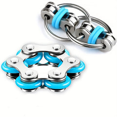 Bike Chain Fidget Toy Set for Anxiety Relief - 2pcs