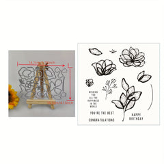 Birthday Greetings Metal Cutting Dies And Stamps