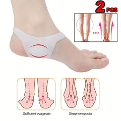 2pcs Flatfoot Correction Arch Insole Orthotic Pad