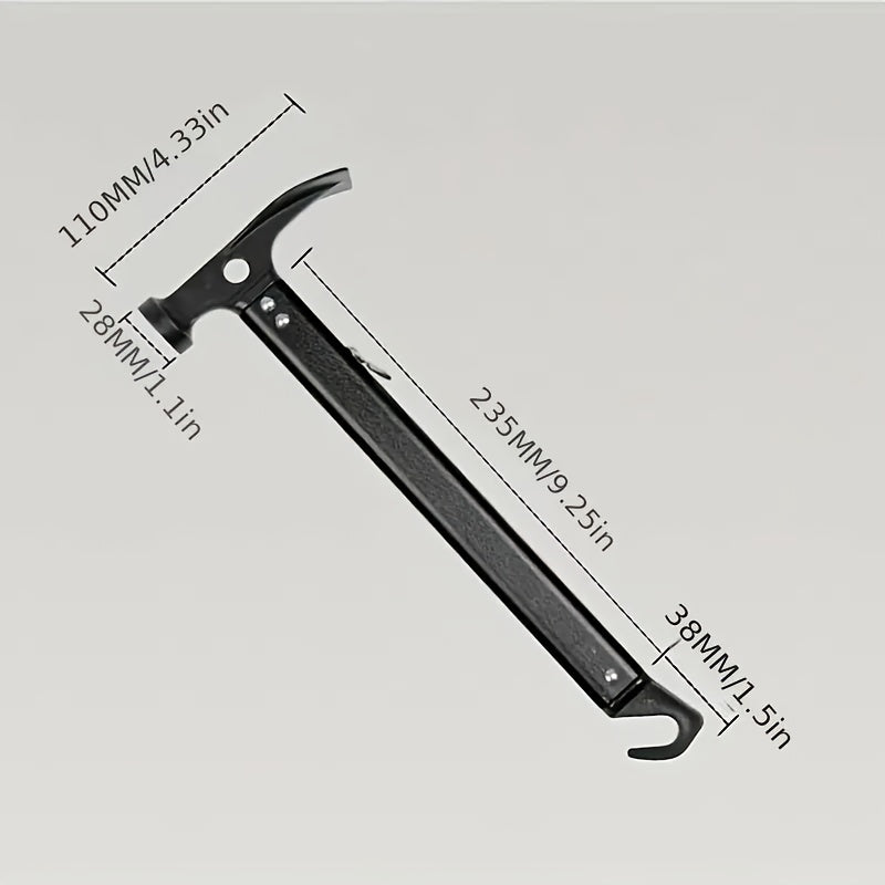 Multifunctional Hammer Aluminum Handle Lightweight Survival Hammer