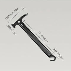 Multifunctional Hammer Aluminum Handle Lightweight Survival Hammer