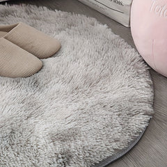 Soft Plush Furry Floor Rug for Bedroom - Non Slip Machine Washable