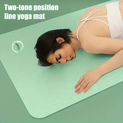 Non Slip TPE Yoga Mat Eco Friendly Soft Fitness Mat 185x61x0.72in