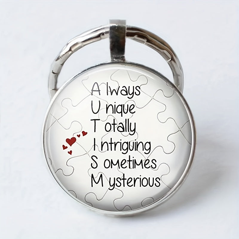Vintage Keychain Necklace English Charm for Bags Wallets Accessories