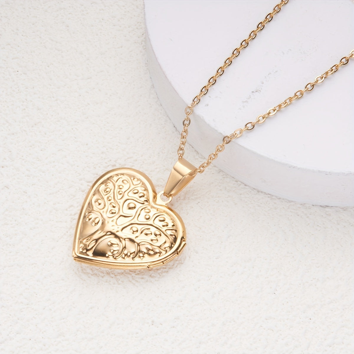 Heart Locket Necklace Tree Of Life Memorial