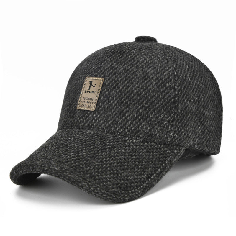 Men's Winter Ear Protection Baseball Cap - Windproof Thick Warm Cap