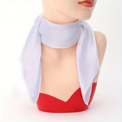 Solid Satin Square Scarf Classic Silk Neckerchief Casual Bandana