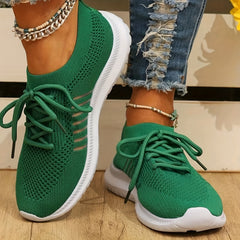 Women's Mesh Breathable Running Shoes Lightweight Low Top Sneakers
