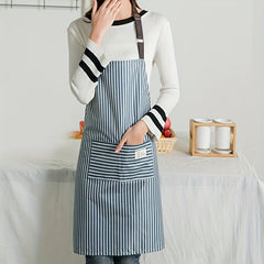 Adjustable Unisex Polyester Apron Solid Chef Waiter BBQ Apron with Pocket