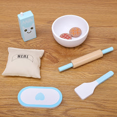 Wooden Juicer Blender Toy Set for Kids Pretend Kitchen Fun