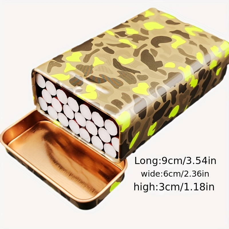Square Iron Cigarette Box 20 Pack Clip For Men