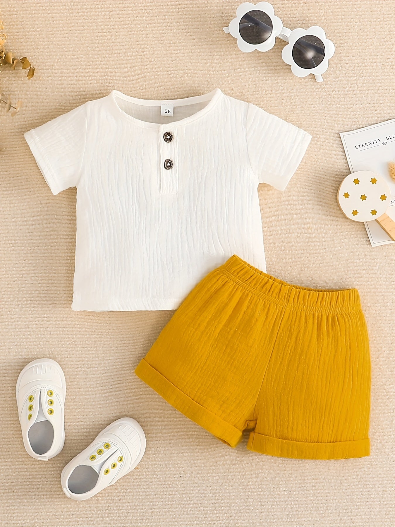 Boys Casual Outfit Short Sleeve Tshirt & Shorts Set Toddler Baby Clothes