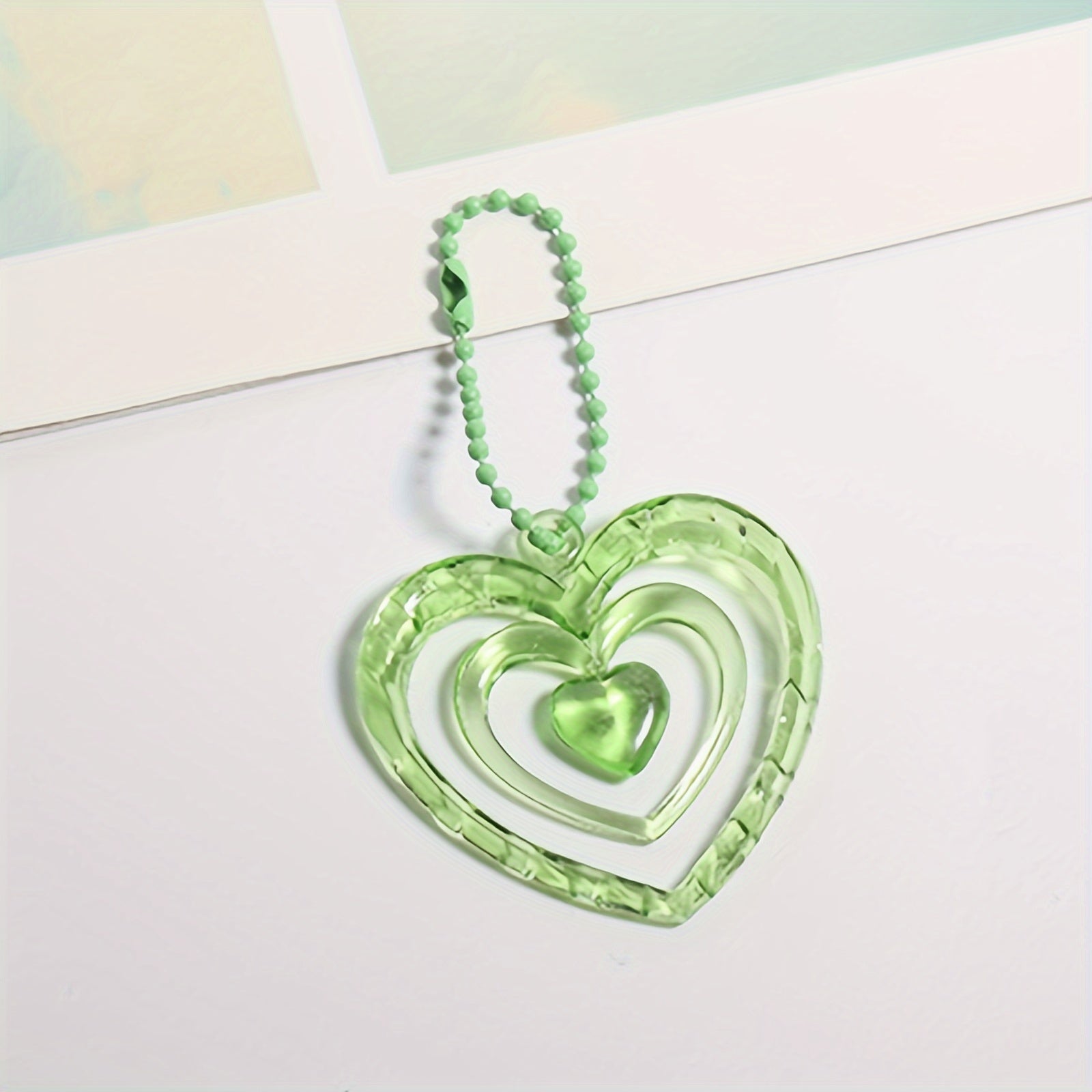 Heart shaped Keychain Pendant Bag Purse Ornament