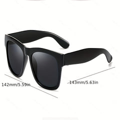 Vintage Bungee Round Sunglasses Men Unisex Large Frame