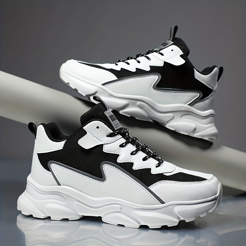 Men's Breathable Chunky Sneakers For Jogging Gym
