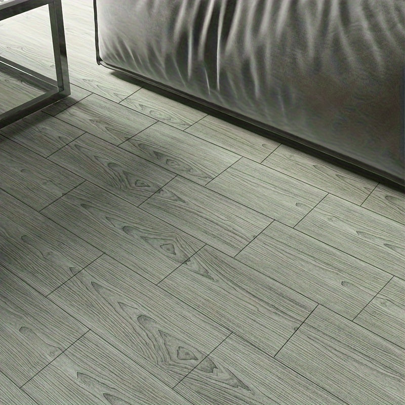 8pcs Wood PVC Floor Tiles Classic Wood Grain Wall Stickers for Home Decoration