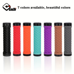 Vintage Small Cloth BMX Cycling Handlebar Grips Dual Lock Ring Set