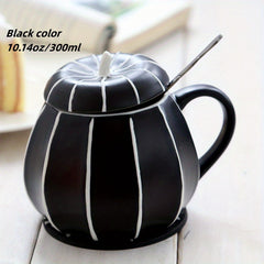 10 14oz Large Pumpkin Mug With Lid - Halloween Special