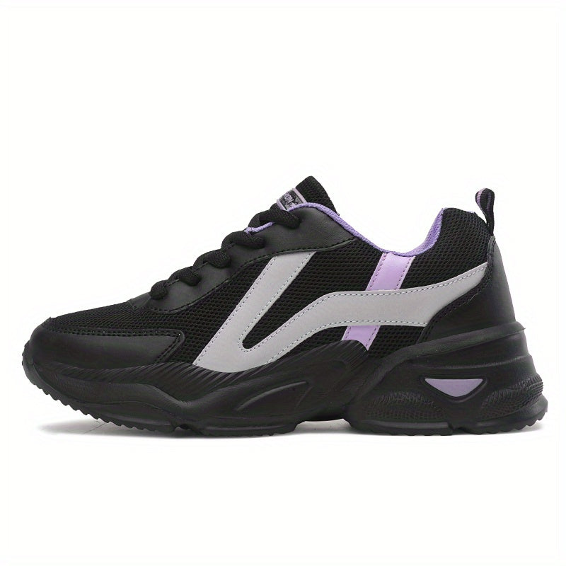 Women's Mesh Breathable Chunky Sneakers Non slip Outdoor Travel Shoes