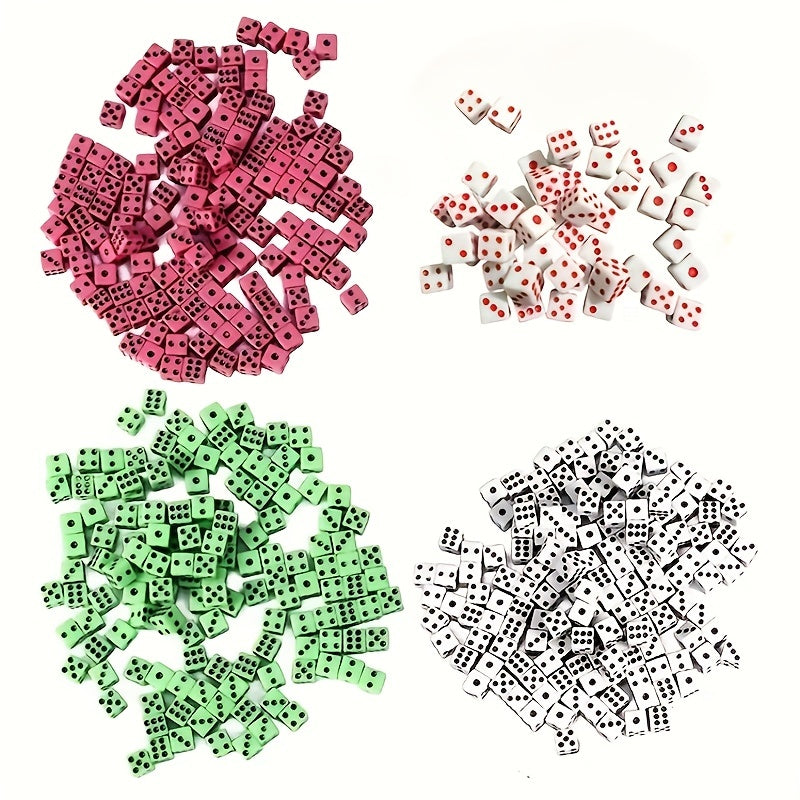 100pcs 8mm 4 Plastic Game Dice Party Supplies Wedding Supplies
