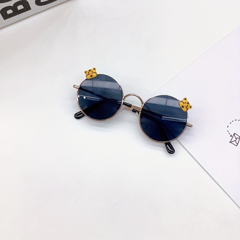 Girl's Round Frame UV Baby Sunglasses