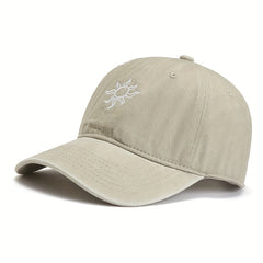 Embroidered Sun Baseball Cap Outdoor Sun Protection Dad Hat