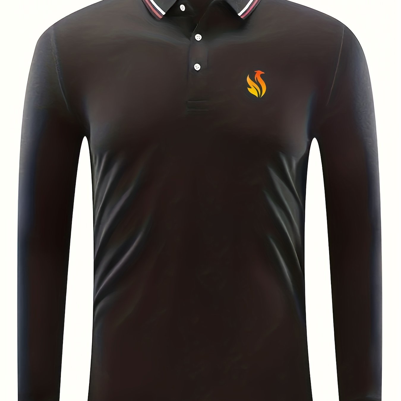 Chicken Print Men's Casual Button Up Polo Shirt