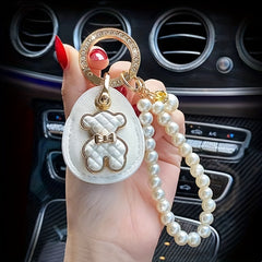 Bear Car Keychain Key Chain Lady Bag Pendant Mother's Key Ring