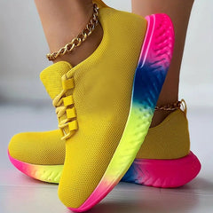 Women's Colorful Running Shoes Lightweight Breathable Outdoor Sneakers